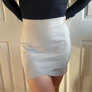 Aritzia Light Grey Mini Skirt